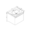 Devit 0020120WO FLY Тумба 60 з раковиною, колір дуба (2пак) NEW
