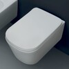 Kerasan 5191 01 Tribeca Кришка для унітазу SLIM quick-fix, soft-close, петлі хром, білий