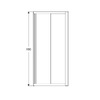 Geberit 560.122.00.2 GEO Душова кабіна, квадратна, 90*90см, h=190см, cкло прозоре, проф. сріблястий