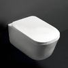 Kerasan 5191 01 Tribeca Кришка для унітазу SLIM quick-fix, soft-close, петлі хром, білий