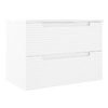 Devit 088169W ACQUA Тумба 80 з овальною раковиною, біла