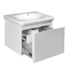 Devit 0020120W FLY Тумба 60 з раковиною, білий глянцевий колір (2пак) NEW