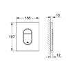Grohe 38844000 Arena Cosmopolitan, накладна панель змиву унітазу, хром