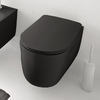 Kerasan 5191 31 Tribeca кришка для унітазу SLIM quick-fix, soft-close, петлі хром, чорний матовий