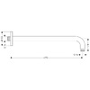 Hansgrohe 27410000 Тримач-470 верхнього душа