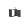 Devit 063050A SMALL Тумба 50 з умивальником, антрацит мат