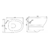 Devit 3120121 FRESH Унітаз підвісний безобідковий,тонка кришка soft-close, quickfix (2пак)