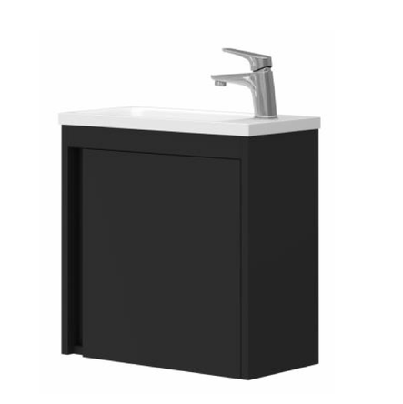 Devit 063050B SMALL Тумба 50 з умивальником, чорний мат