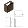 Devit 063050B SMALL Тумба 50 з умивальником, чорний мат