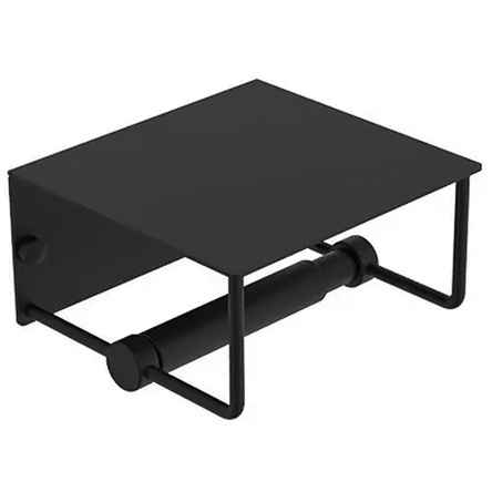 Devit 7040120B UP Тримач туал. паперу, з кришкою, чорний матовий