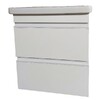Primera 753055W FRAME Біла глянцева тумба 55см з раковиною та сифоном