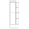 Geberit 500.638.JK.2 Acanto Шафка бокова, висока, з 2 ящиками-карго, корпус: лакований мат/ лава, фасад: скло лава