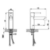 Devit 5050010B DO IT Змішувач для раковини, колір brushed gun metal