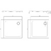 Primera STR1080 FRAME Піддон квадратний 80*80