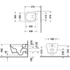 Duravit 45290900A1 ME by Starck Rimless Комплект унітаз підвісний+ кришка Soft Close