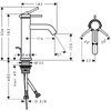 Hansgrohe 73310700 HG Tecturis S Змішувач для раковини з д/к, білий матовий