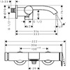 Hansgrohe 75420700 Vivenis Змішувач д/ванни зовнішнього монтажу, білий матовий