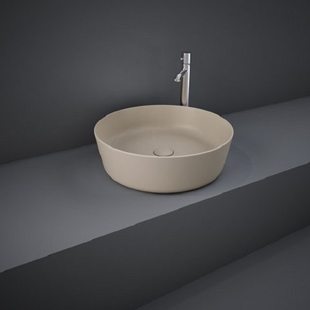 Rak ceramics FEECT4200514A FEELING Раковина на стільницю, кругла, Matt Cappuccino, d 42см