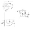 Rak ceramics SENBD2101AWHA RAK SENSATION Біде підвісне 1 отв. для змішувача, білий 52CM