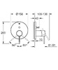 Grohe 24167KF1 Essence Зовнішня частина змішувача для душу, чорний