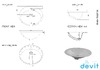 Devit 1522136 OVALE Раковина без донного клапана 555*485
