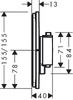 Hansgrohe SHOWERSELECT COMFORT E термостат для 1 споживача, прихований монтаж, колір шліфована бронза - 15574140