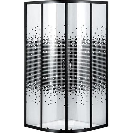 Душова кабіна півкругла без піддона WISLA N90TB.Mosaic Bravo (1уп.)