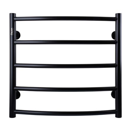 Рушникосушарка Unio LD W 500-500-5 BLK Драбинка Дуга вода чорна