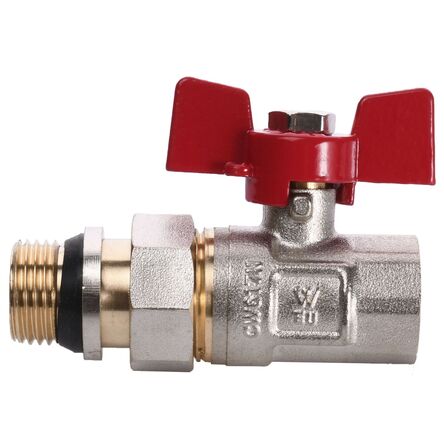 Quality Professional Кран кульовий прямий з американкою WATERVALVE Q003 NV-V123 1/2? ЗB