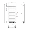 Електрична рушникосушарка Navin Loft 400х1000 Sensor з таймером, нержавіюча, ліва 10-043153-4010