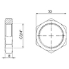 Контргайка SD Forte 3/4" SF35020