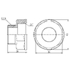 Перехід SD Forte 1"х3/4" ВЗ SF3602520