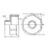 Перехід SD Forte 1" 1/4х1/2" ВЗ SF3603215