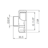 Перехід SD Forte 1" 1/2х3/4" ВЗ SF3604020