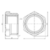 Футорка SD Forte 1"х3/4" ЗВ SF3742520