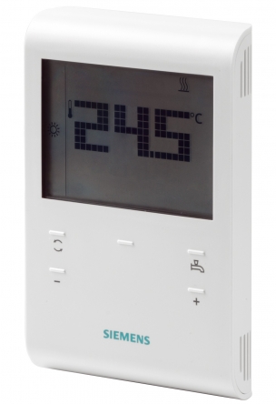 Siemens Кімнатний термостат з дисплеєм, батарейкою, управлінням ГВП - RDD100.1DHW