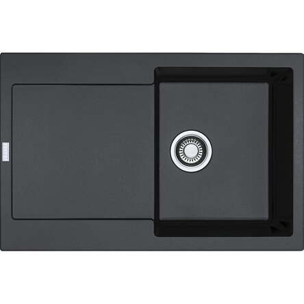 Кухонна мийка Franke Maris MRG 611, накладна, зворотна, вентиль + сифон, 78x50, граніт онікс (114.0306.815)