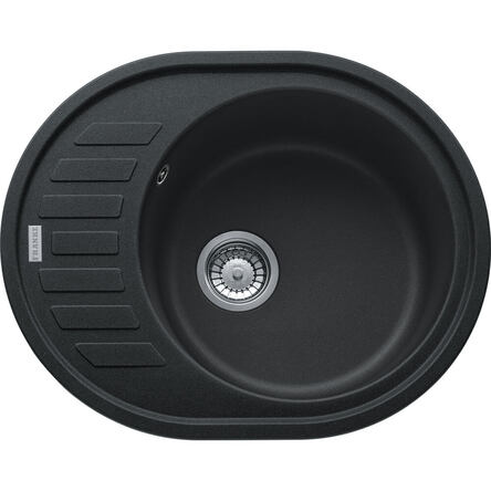 Мийка кухонна Franke ROG 611-62, накладна, оборотна, овальна, 62x50, граніт онікс (114.0381.072)