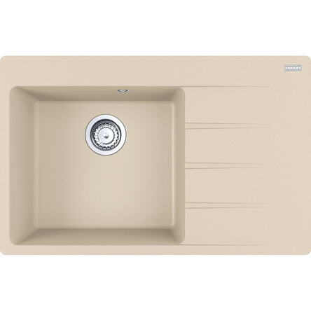 Кухонна мийка Franke Centro CNG 611-78 TL, накладна, крило праворуч, 78х50, граніт бежевий (114.0630.475)
