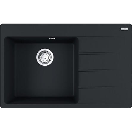 Кухонна мийка Franke Centro CNG 611-78 TL, накладна, крило праворуч, 78х50, граніт онікс (114.0630.479)