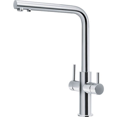 Змішувач для кухні Franke Neptune Clear Water, двоважільний, хром (115.0370.689)