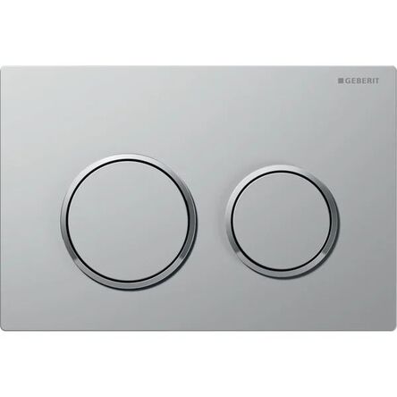 Змивна клавіша Geberit Omega20 для подвійного змиву: матовий хром, фарбований, що легко чиститься (115.085.JQ.1)