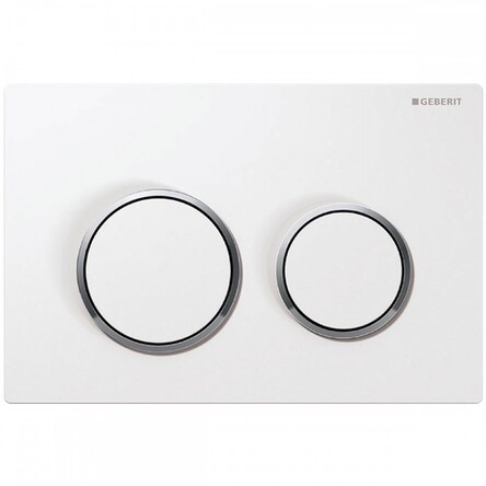 Кнопка змиву Geberit Omega20, бiлий/хром глянець (115.085.KJ.1)