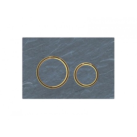Кнопка змиву Geberit Sigma21, сланець Mustang/латунь (115.652.JM.1)
