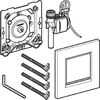 Система пневматичного керування змивом уринала Geberit Sigma 30, легко чиститься, матовый/глянцевий хром (116.017.JQ.1)