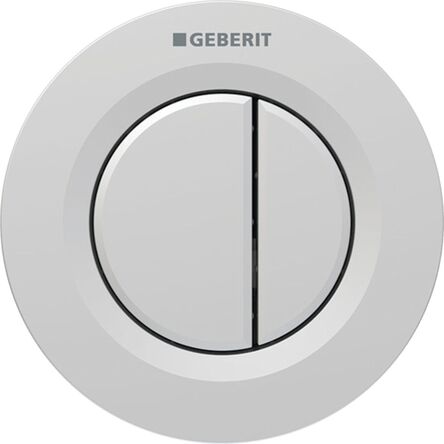 Механізм дистанційного змиву Geberit, тип 01, пневматичний, для подвійного змиву, прихованого монтажу, хром матовий (116.042.JQ.1)