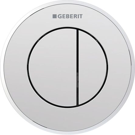 Кнопка змиву Geberit Sigma10, пневматична, дистанційний змив, хром глясовий/матовий (116.056.KH.1)