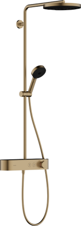 Hansgrohe PULSIFY Showerpipe душевая система 260 с термостатом, цвет шлифованная бронза - 24220140