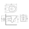 Imprese DOBRY унитаз подвесной (48,5*36*36,5 см, twist, сиденье duroplast) - c06802203