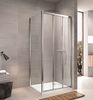 Koller Pool TT90C+S90C Душова кабіна TREND-S квадратна хром 900x900x1900 мм (трисекц., розсувна) скло прозоре (2 частини) - TT90C+S90C